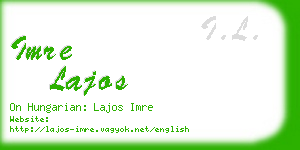 imre lajos business card